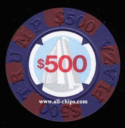 TPP-M Trump Plaza $500 Burt Co. Rejected Chip