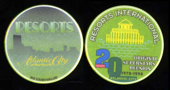 RES-00 Resorts NCV 20 Years Private Party Chip Green