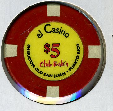 $5 El Casino Sheraton San Juan Puerto Rico