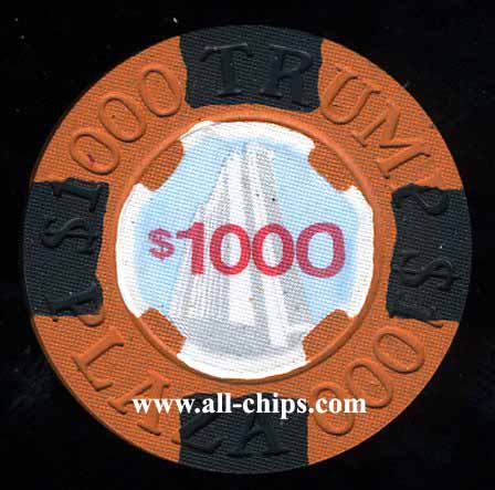 TPP-N $1000 Trump Plaza Burt chip