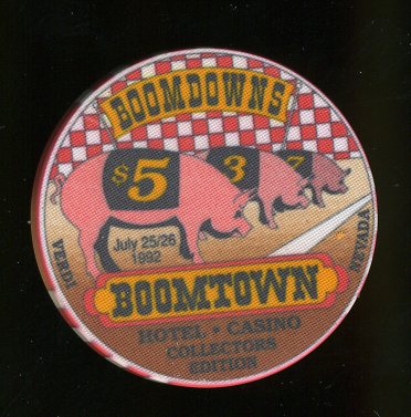 $5 Boomtown 7/25/92 Pig Races