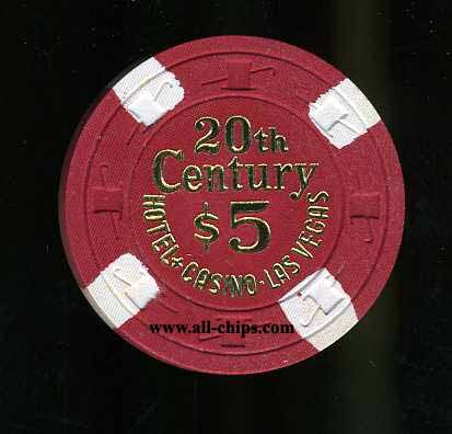 $5 20th Century Las Vegas Chip 1st issue