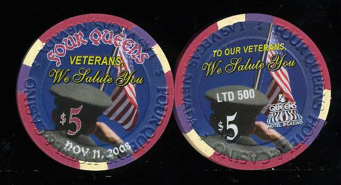 $5 Four Queens Veterans Day 2008