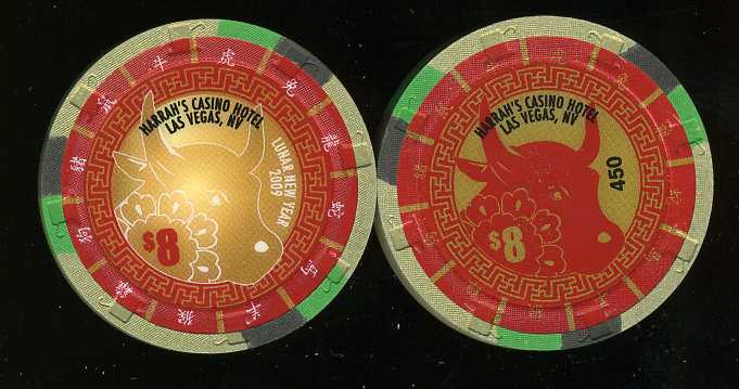 $8 Harrahs Chinese New Year 2009 Year of the Ox