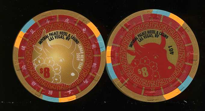 $8 Imperial Palace Chinese New Year 2009 Year of the Ox