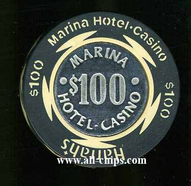 HAR-100b $100 Harrahs Marina 2nd issue