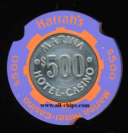 HAR-500a $500 Harrahs Marina Concencric Salesman sample