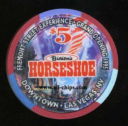 $5 Binions Horseshoe Fremont Street Experience Grand Opening 1995