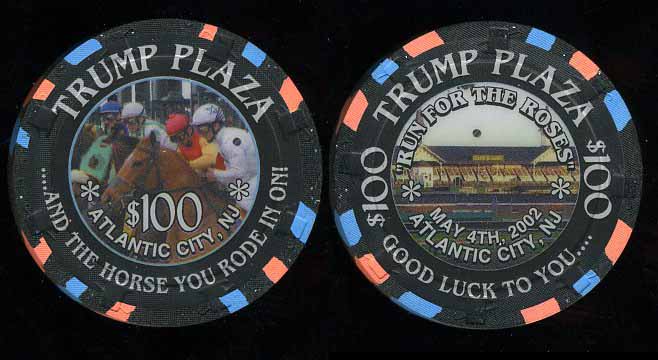 TPP-100c Trump Plaza $100 Run for the Roses May 4th 2002 