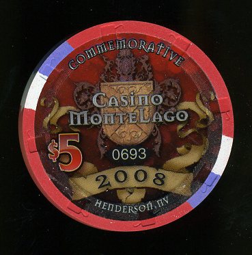 $5 Casino MonteLago Commemorative 2008