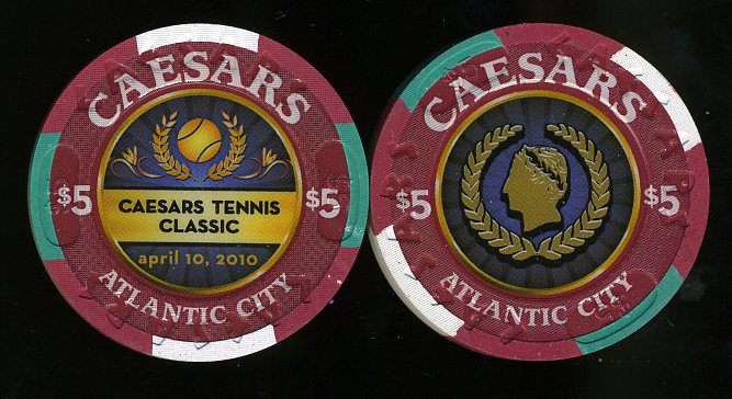 CAE-5ah $5 Caesars Tennis Classic 4/2010