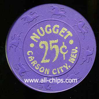 .25c Nugget Carson City 6th issue 1999 Lighter Purple