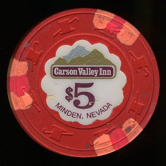 $5 Carson Valley Inn 1st issue 1884 Minden NV
