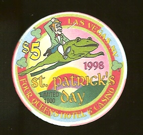 $5 Four Queens St Patricks Day 1998