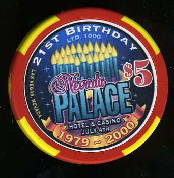$5 Nevada Palace 21th Birthday Anniversary