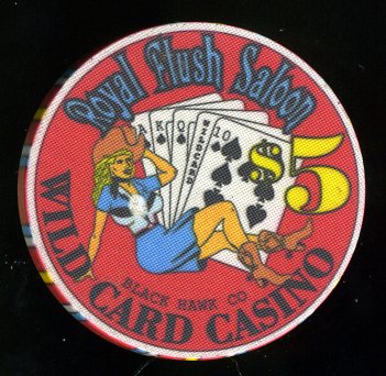 $5 Wild Card Casino Royal Flush Saloon