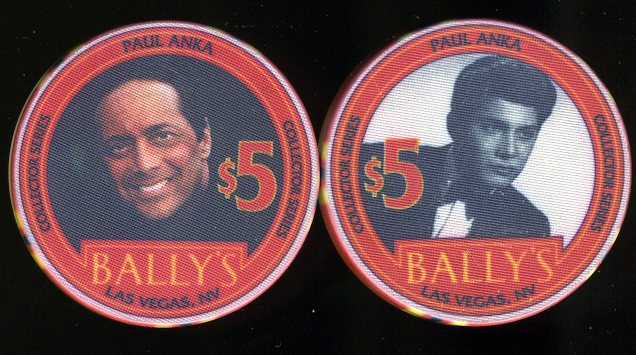 $5 Ballys Collector Series Paul Anka