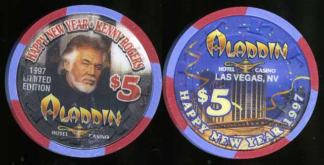 $5 Aladdin New Years Eve 1997 Kenny Rogers