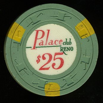 $25 Palace Club Reno Casino Chip