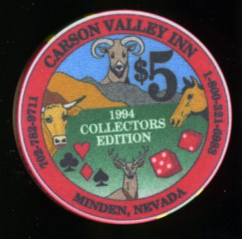 $5 Carson Valley Inn 1994