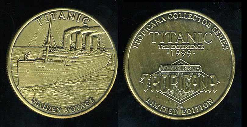 T TRO-0e Tropicana Titanic Medallion Token
