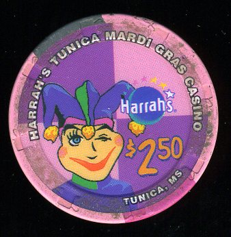 $2.50 Harrahs Casino Tunica MS.