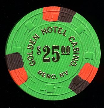 $25 Golden Hotel Casino Reno, NV.
