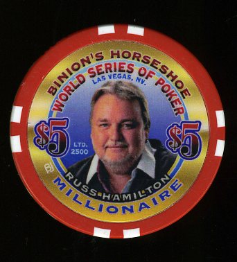 $5 Binions Horseshoe WSOP Russ Hamilton