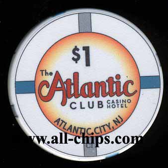 ACH-1 $1 Atlantic Club Hotel & Casino