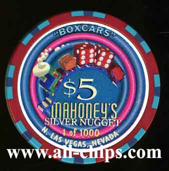 $5 mahoneys Silver Nugget BOXCARS