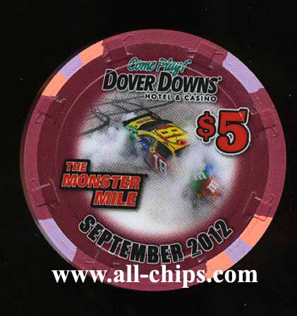 $5 Dover Downs The Monster Mile September 2012 Kyle Bush M&M Car