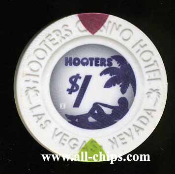 $1 Hooters 3rd issue 2012 Ceramic Chip