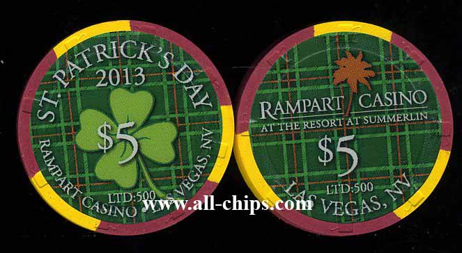 $5 Rampart Casino ST. Patricks Day 2013