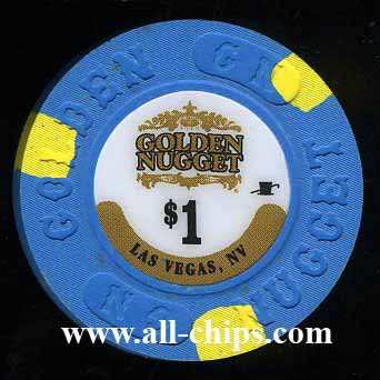 $1 Golden Nugget 20th issue Re-Issue 2013 Smaller Inlay