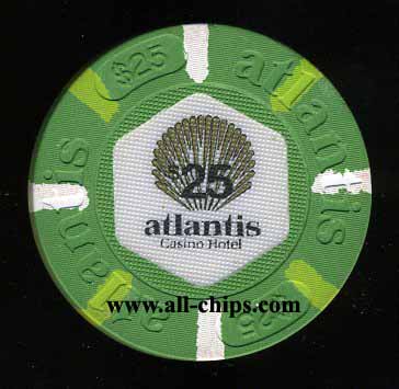 ATL-25 $25 Atlantis Casino 1st issue