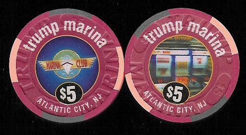 MAR-5r $5 Trump Marina Marina Club