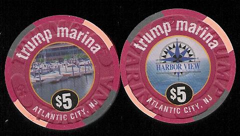 MAR-5l $5 Trump Marina Harbor View