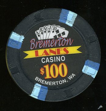 $100 Bremerton Lanes casino Brenerton Washington