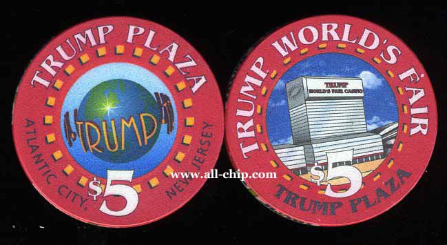TPP-5b CC  $5 Trump Plaza Trump World Fair