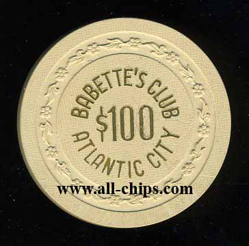 $100 Babettes Club Old Atlantic City Illegal Boardwalk Empire **