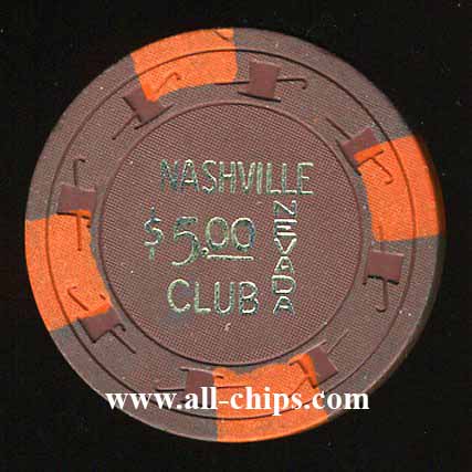 $5 Nashville Nevada Club 1st issue 1961