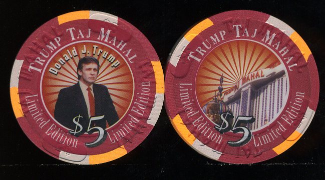 TAJ-5h $5 Taj Mahal Limmited Edition Donald Trump