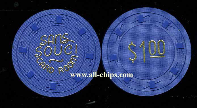 $1 Sans Souci Card Room 2nd issue 1960 