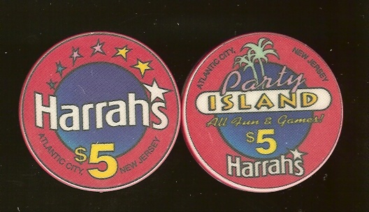 HAR-5d $5 Harrahs Party Island