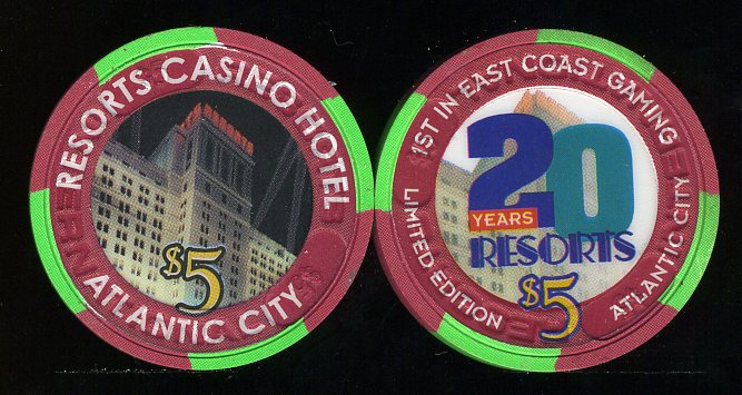 RES-5l $5 Resorts 20 Years 1st in East Coast Gamming