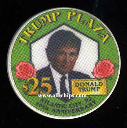 TPP-25ta $25 Trump Plaza Prototype 10th Anniversary