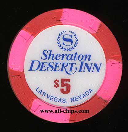$5 Sheraton Desert Inn 20th issue H&C Mold