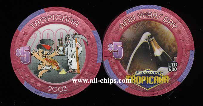 $5 Tropicana New Years 2003