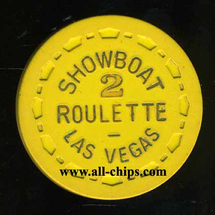 Showboat 3rd issue Roulette table 2 yellow