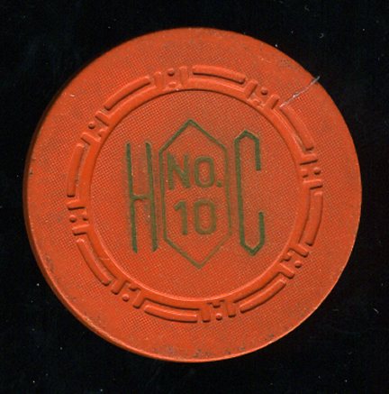 Harolds Club Roulette Orange Table 10